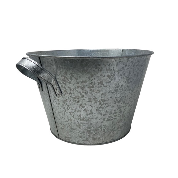 Galvanized | Monogrammed “M” | Bucket with Handles | 12”x8” - Picture 5 of 7